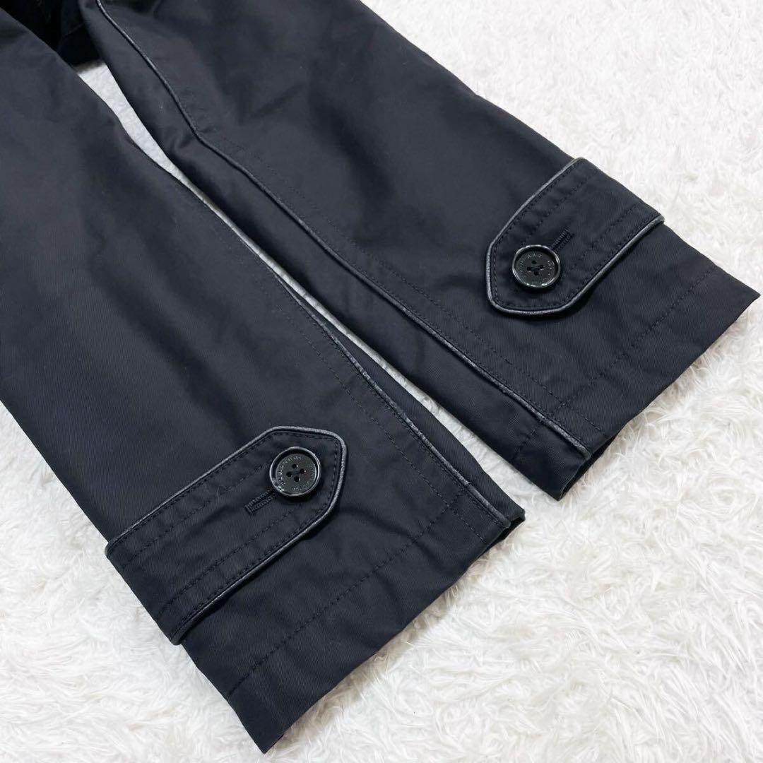 未使用級BURBERRY ノバチェック　極暖　ダッフルコート 　ブラック　大人気