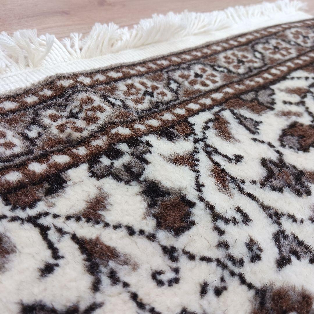 Y3188-2 トルコ カイセリ絨毯 ウール×コットン 手織り マット