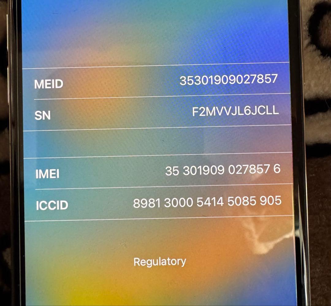 iPhone X シルバー 64GB au（割れなし・初期化、動作確認済）