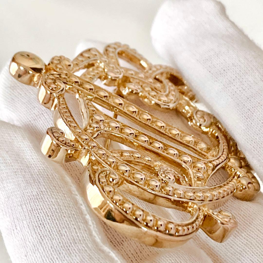 希少！美品 ディオール ブローチ 旧エンブレム ヴィンテージ ゴールド 大きい