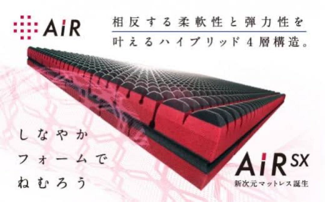 【未使用】西川AiR sxマットレス最上級モデル エアーサイクロン内蔵