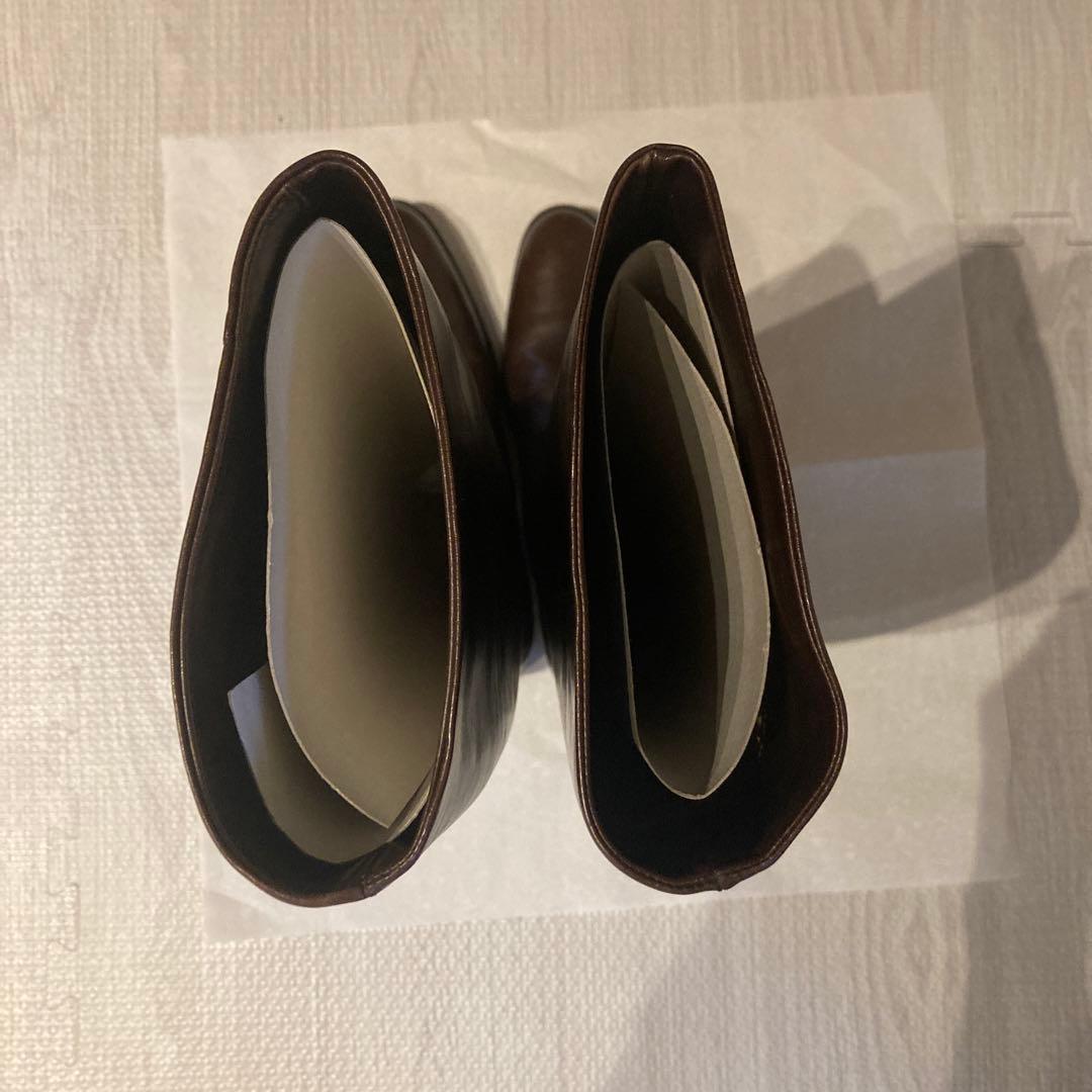 MachiYou　FOXEYダークブラウン レザー ロングブーツ