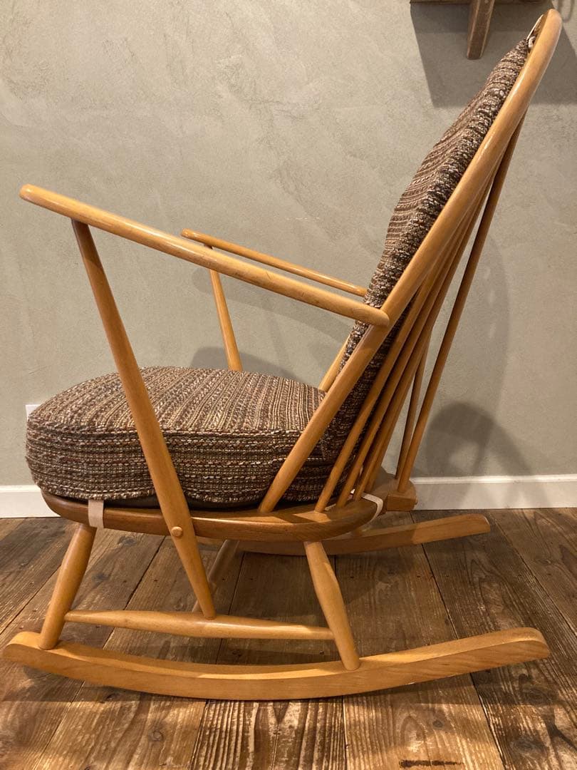 アーコール　ERCOL　ロッキング　グランドファーザーチェア　ヴィンテージ