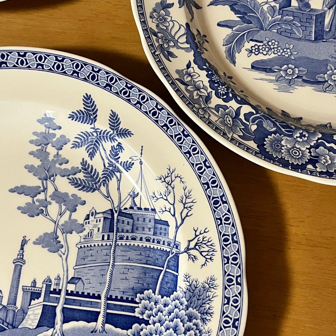 【美品】英国製　スポード ★ブルールームコレクション★プレート6枚