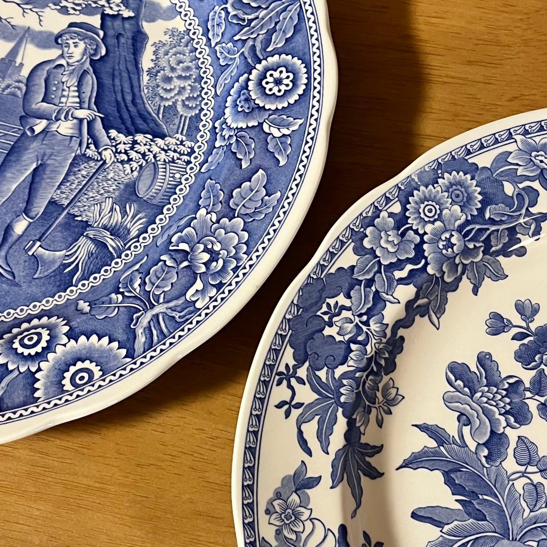 【美品】英国製　スポード ★ブルールームコレクション★プレート6枚