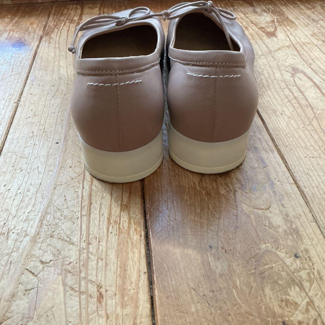 MM6 25cmリボンローヒールバレーシューズ