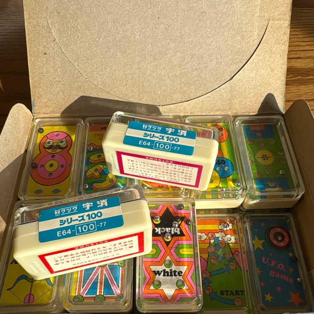 昭和レトロ　ピンボール風　消しゴム　箱入り！20個入り