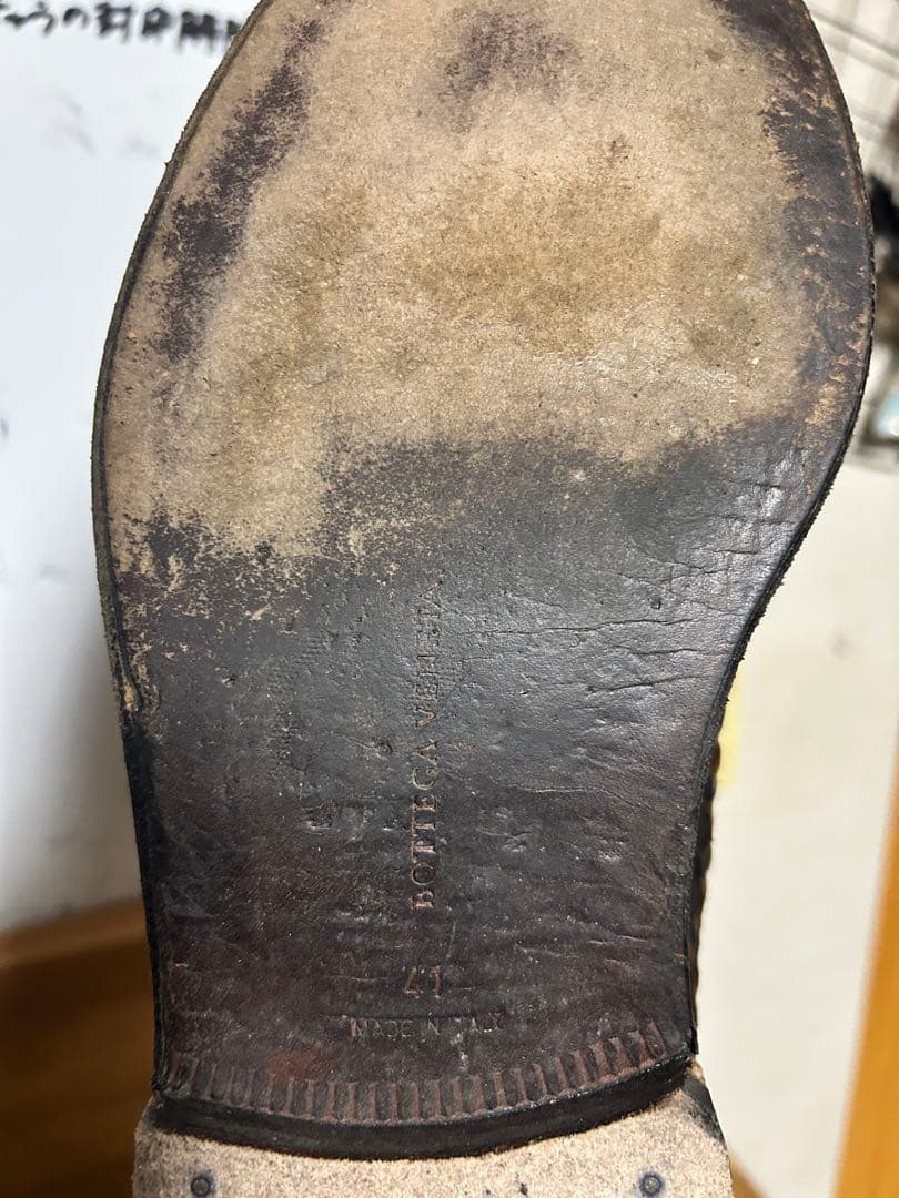 bottega veneta vintageイントレチャート革靴