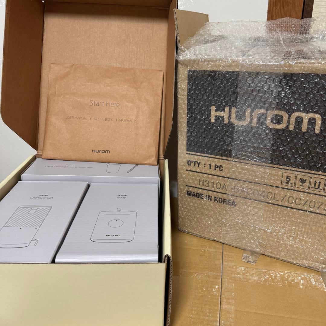 Hurom ジューサー ホワイト スロージューサー H310A ホワイト 美品