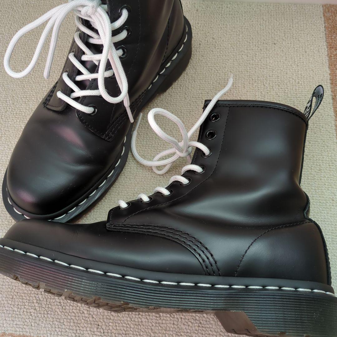 【美品】Dr.Martens 8ホール　UK5　24cm ホワイトステッチ