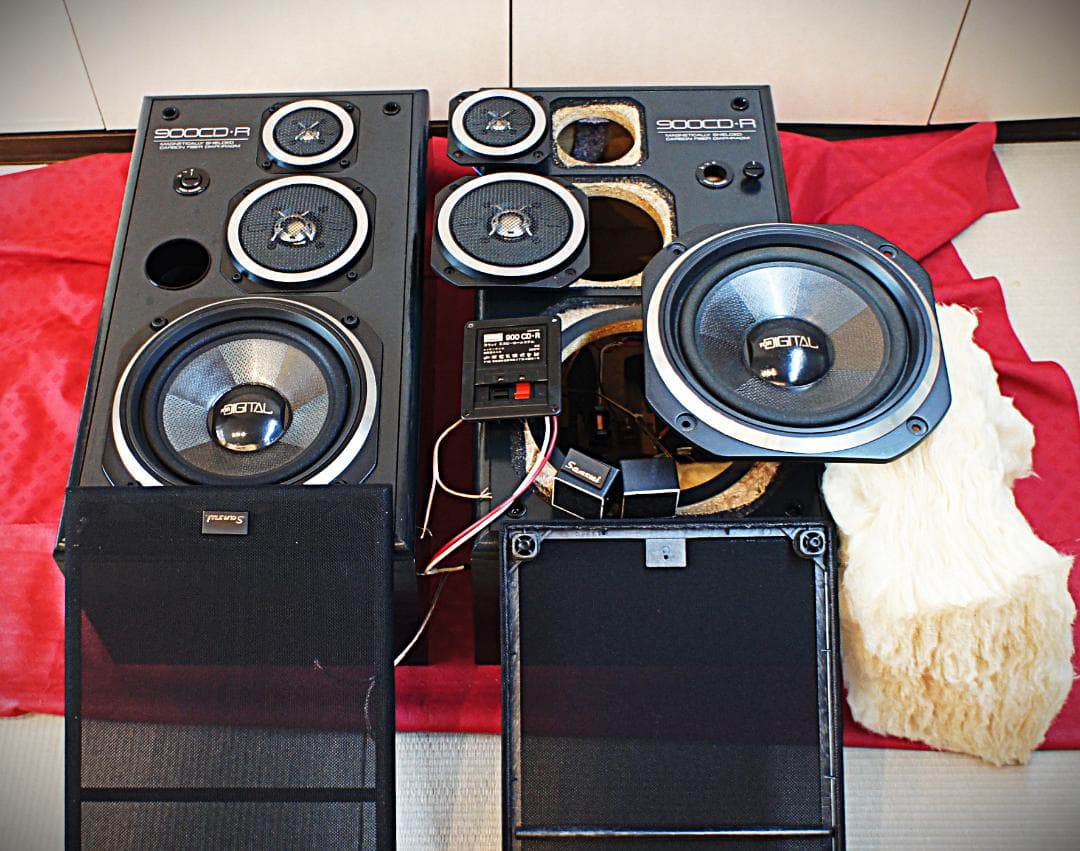 大幅値下げ！【美品】SANSUI 山水　レトロスピーカー　900CDR 整備良品