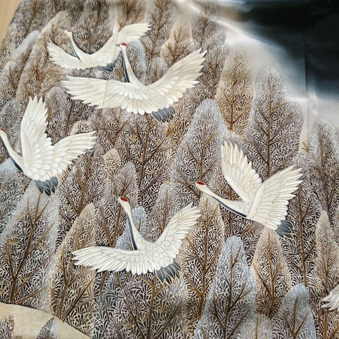 1574★正絹 黒留袖 着物 5枚セット おまとめ リメイク素材