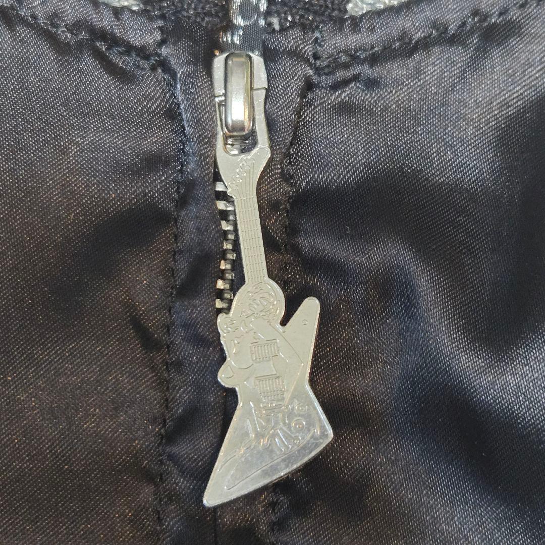 ヒステリックグラマー バイクガール スカジャン 2AB-5940　F 刺繍　灰黒