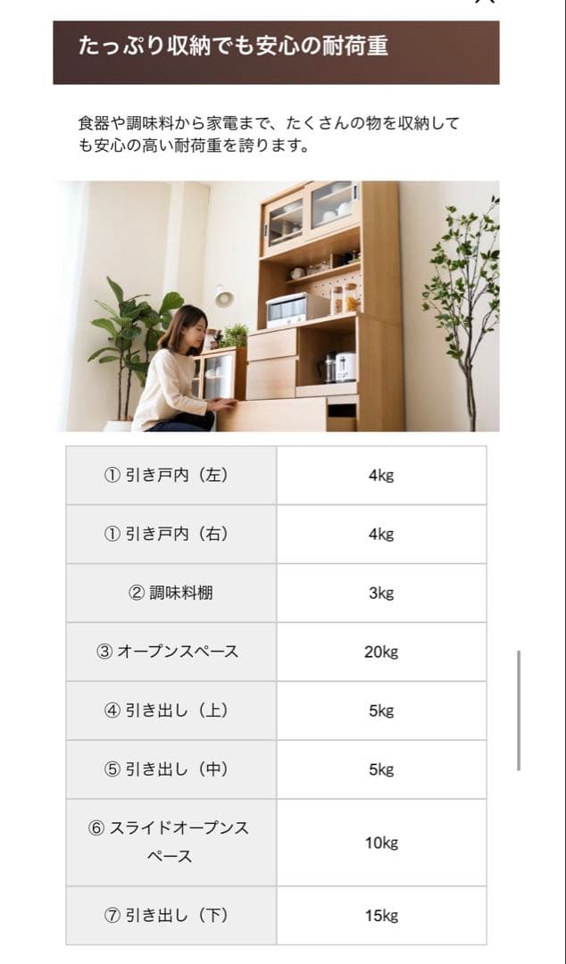 最終お値下げ　食器棚 ガラス扉付き 木目調キッチンボード