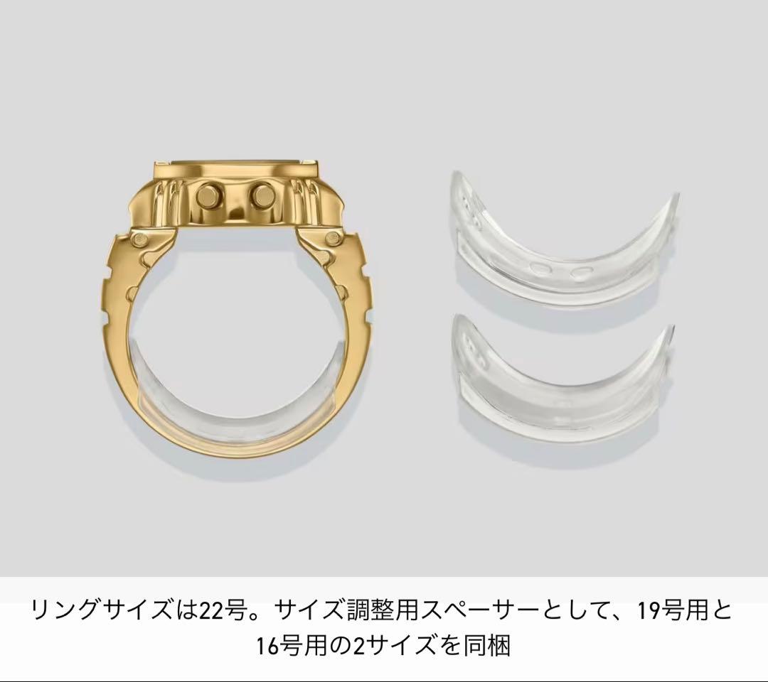 新品　カシオ リングウォッチ CRW-001G-9JR CASIO ゴールド