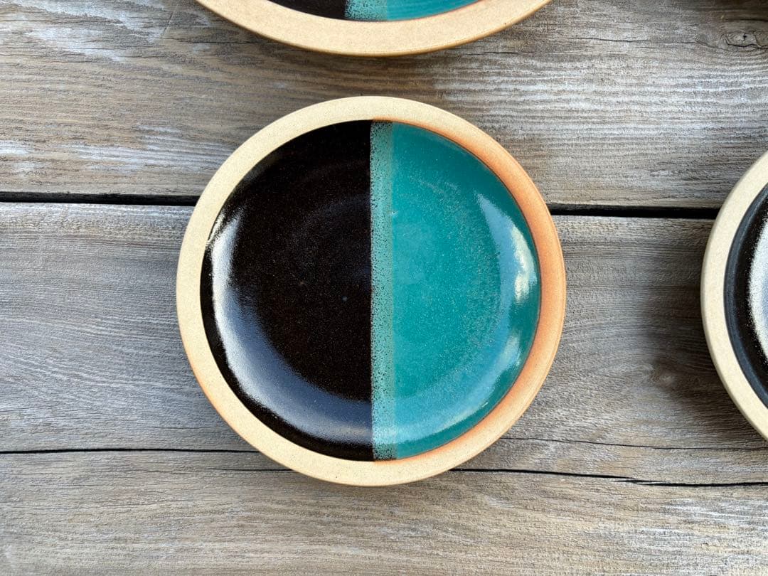 柳宗理　中井窯　染め分け　皿　4点　牛ノ戸窯因州・中井窯　絶版品