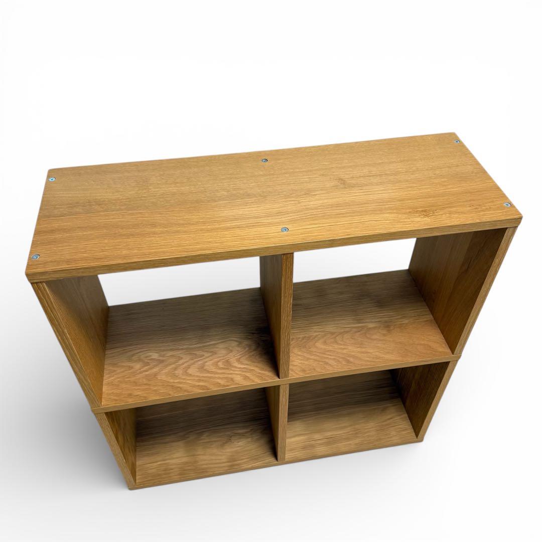 無印良品 MUJI スタッキングシェルフ 2段2列 オーク材 北欧 ナチュラル