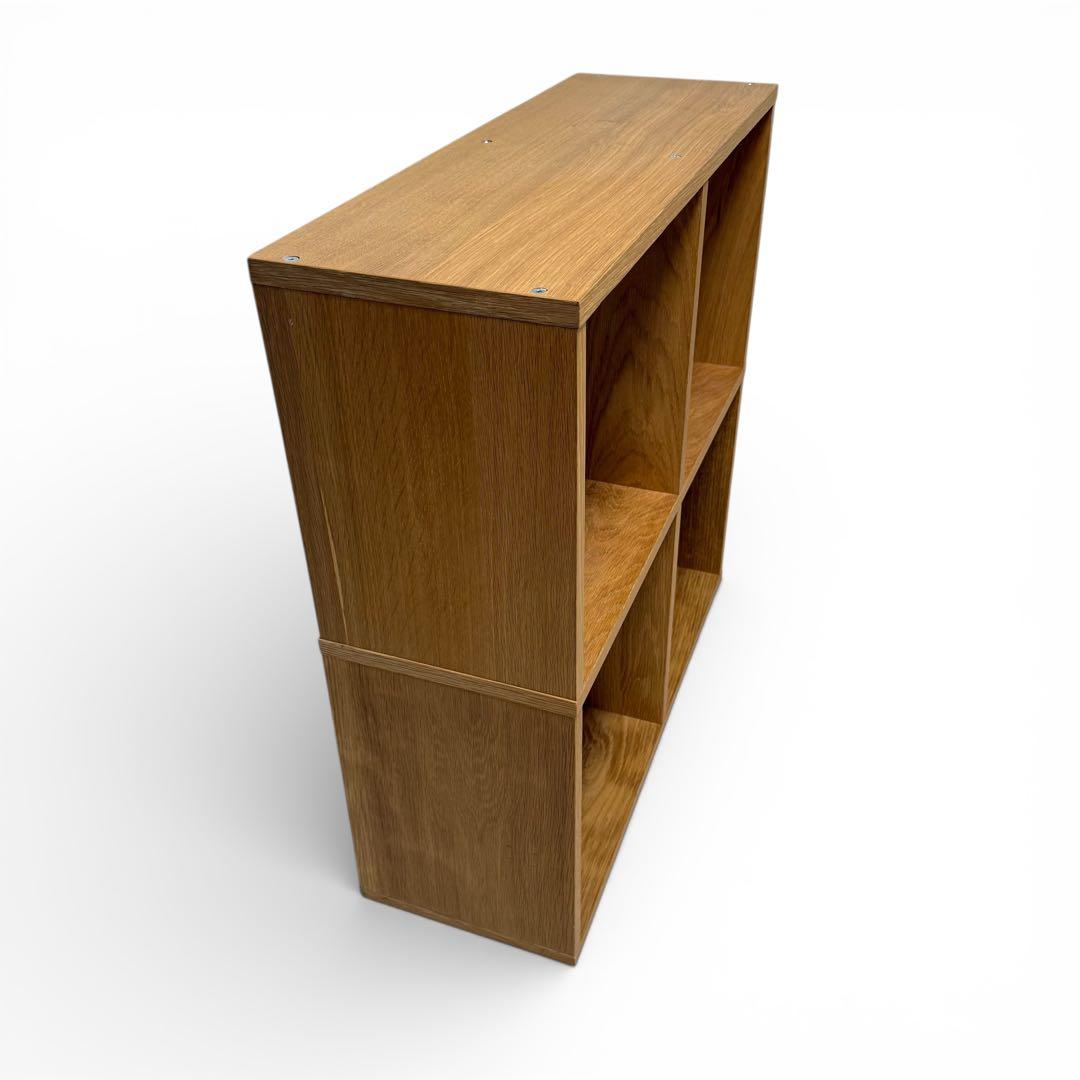 無印良品 MUJI スタッキングシェルフ 2段2列 オーク材 北欧 ナチュラル