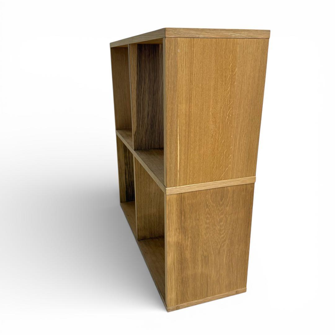 無印良品 MUJI スタッキングシェルフ 2段2列 オーク材 北欧 ナチュラル