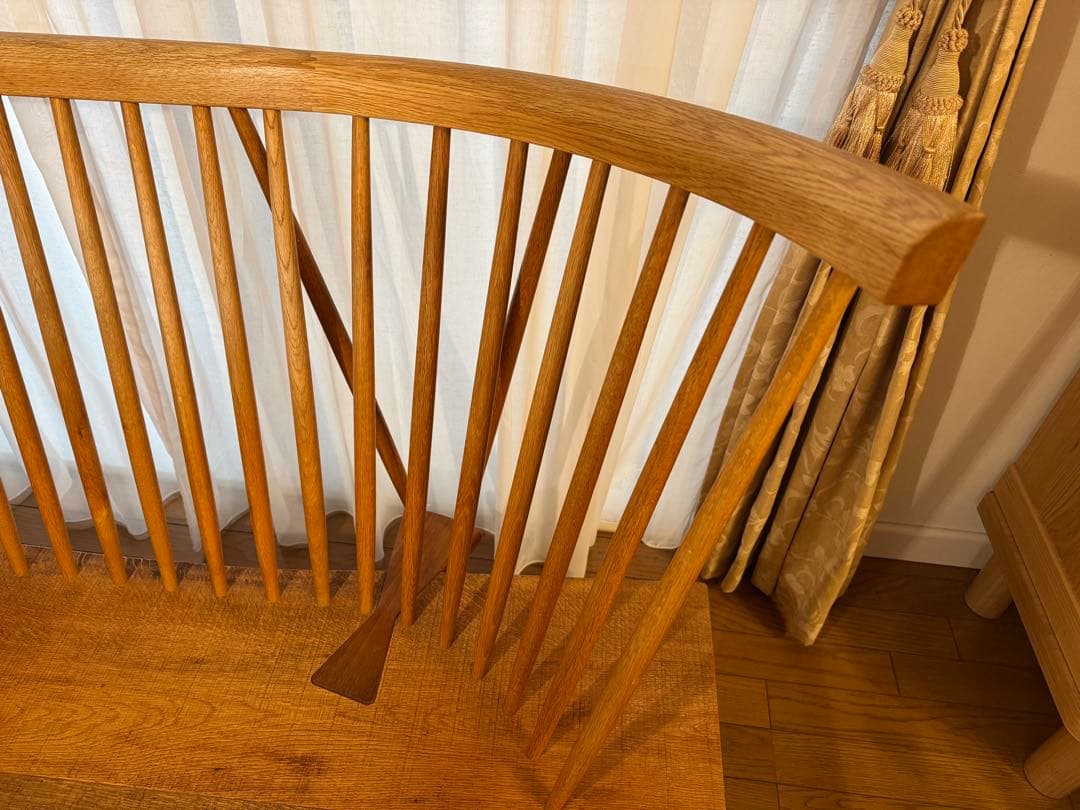 クレオパトラ　ナガノインテリア　天然木ソファー（3人掛け）