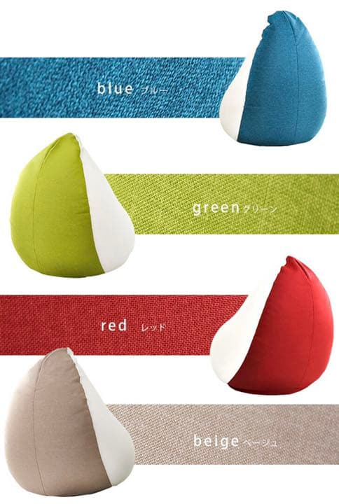 ビーズクッション 背もたれ クッション ソファ　軽量 コンパクト取っ手 座イス