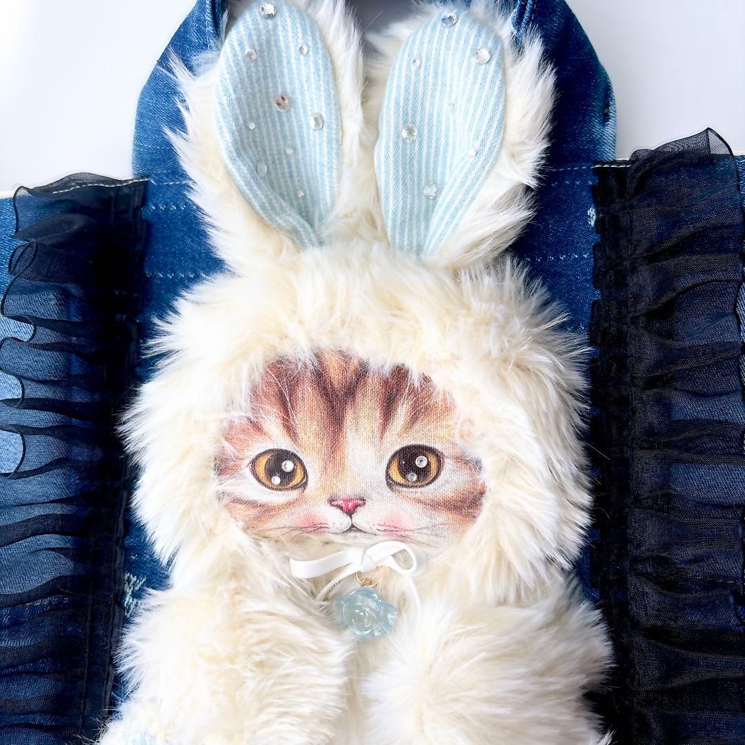 t*い様 コヤンイサムチョン　トートバッグ　マロン　デニム