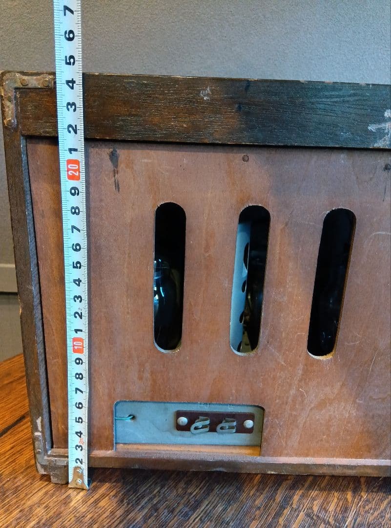 ジャンク品　National Super-Het ラジオ　ヴィンテージ　真空管