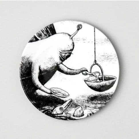 ヒグチユウコ BABEL蛤の船にのる音楽家 17cm丸皿5枚セット ボリス雑貨店