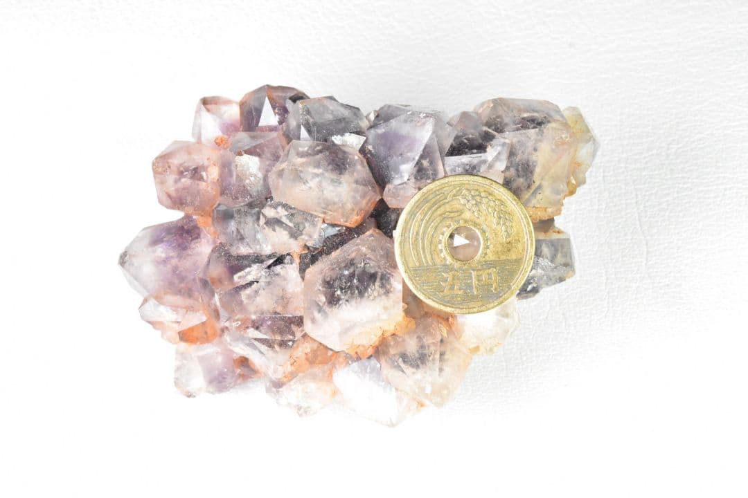 ザンビア産 ホワイトキャップアメジストクラスター