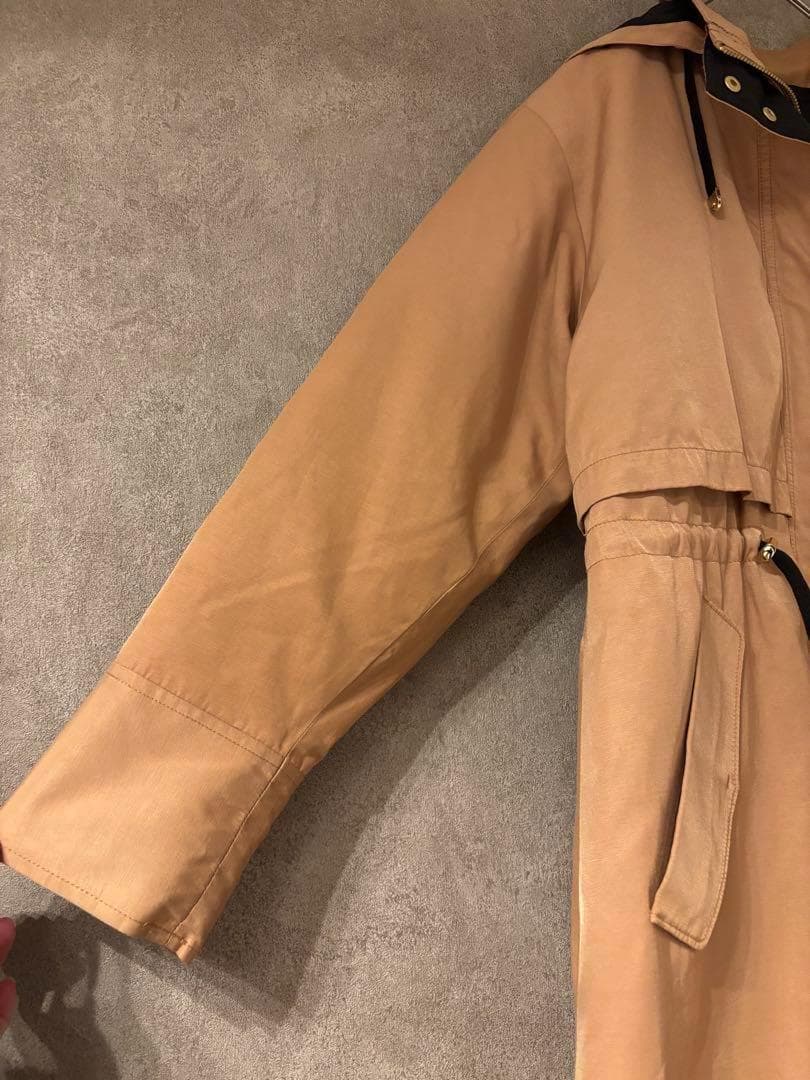 バンヤードストーム ライナーロングフーディ　ベージュ　0　ロングコート