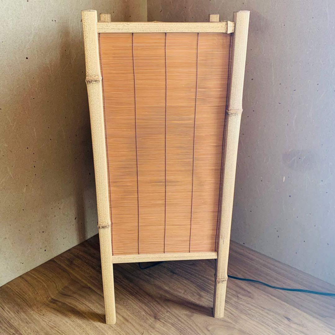 大型 高級 お座敷 座敷照明 行燈 竹製 バンブー 灯籠 ディスプレイ