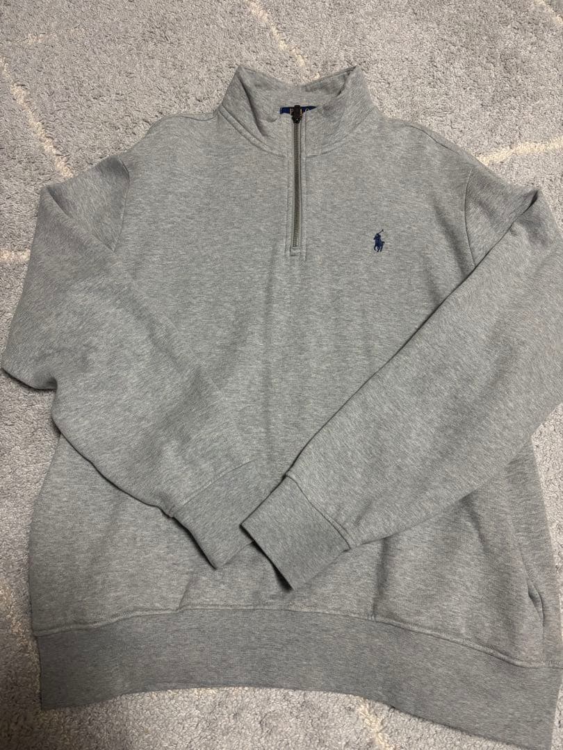 Polo Ralph Lauren グレー ハーフジップトレーナー ！？