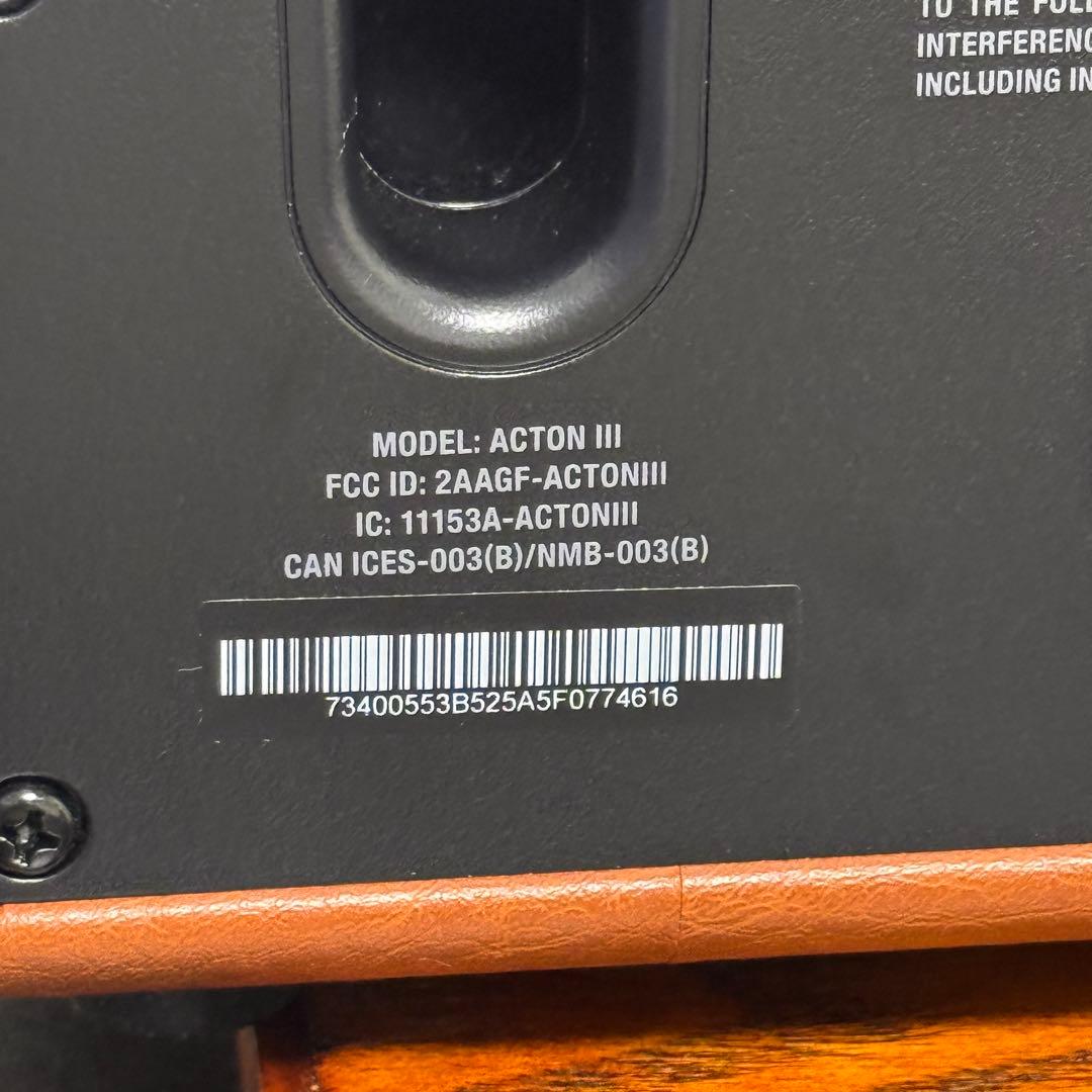 Marshall Acton III ワイヤレススピーカー ブラウン