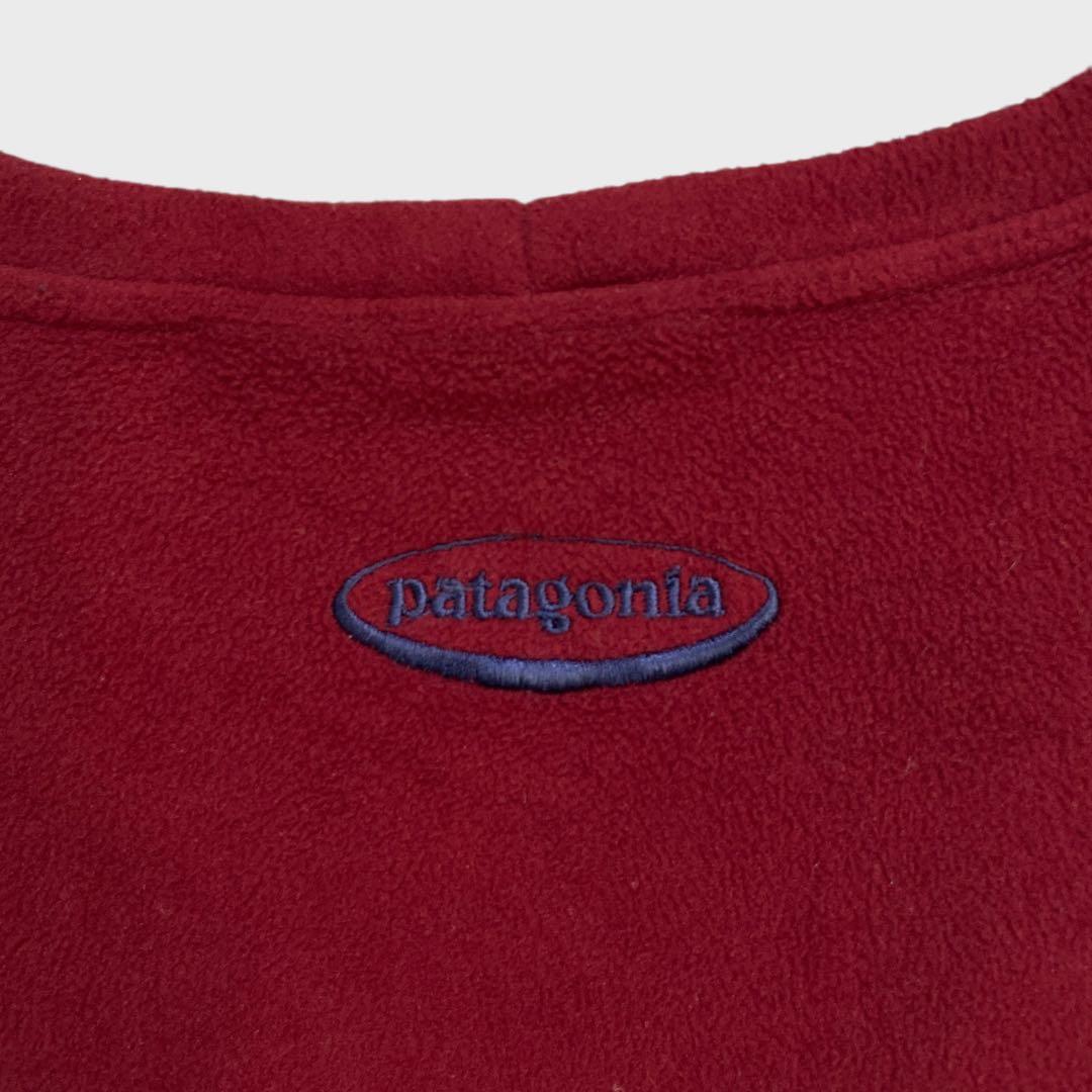 90s☆USA製☆patagonia☆シンチラクルーネックフリース☆オーバルロゴ