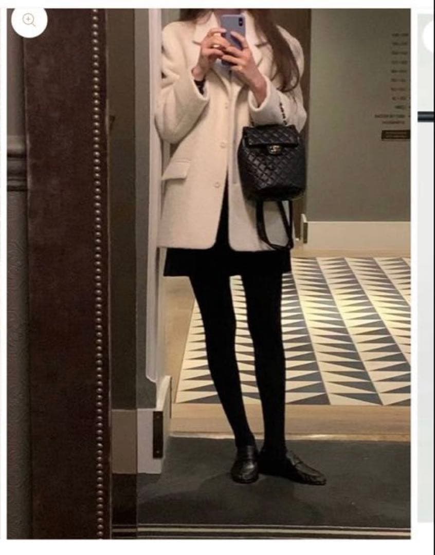 【leday】Ounce lily alpaca jacket ivory