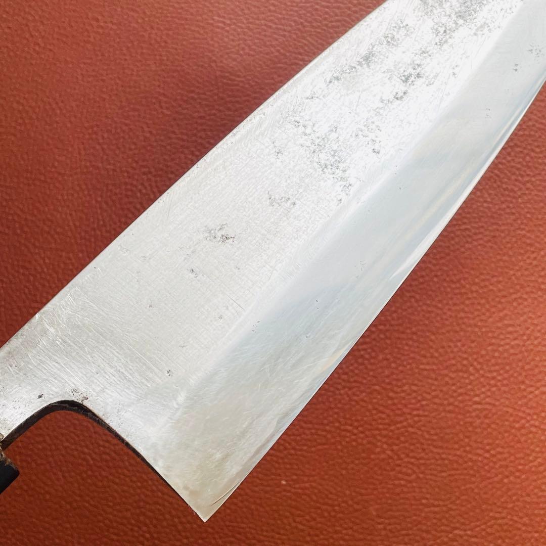 正本作　水牛柄付　大出刃包丁　刃渡り　205mm　手研ぎ済み