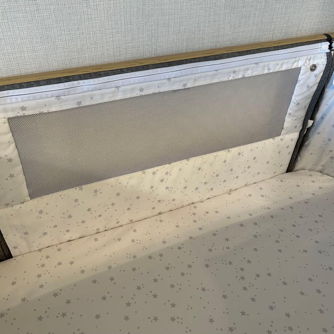 HZDMJ 2024新型ベビーベッド グレー 折畳可能