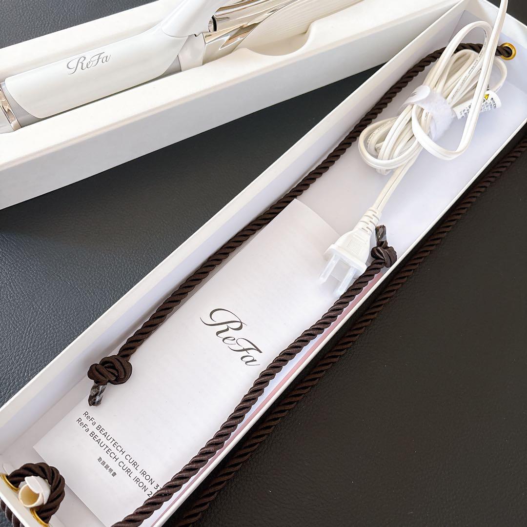 箱付 リファ ビューテック カールアイロン ホワイト 32mm RE-AF00A
