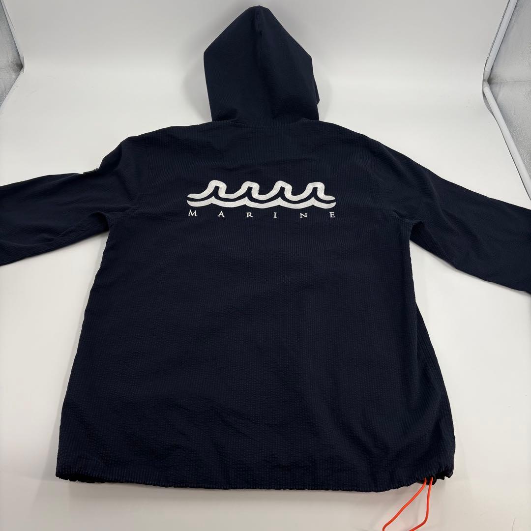 美品muta MARINE ムータマリン ジップパーカー 紺 5 L 859