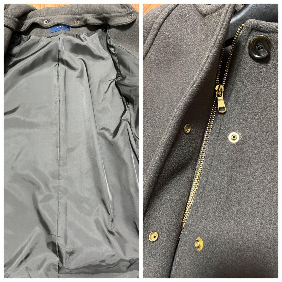おれんじ様用 美品 SHIPS ハミルトン ウール 2WAY コート 36