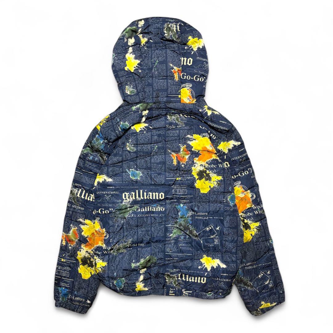 ジャケット・アウター galliano newspaper down jacket