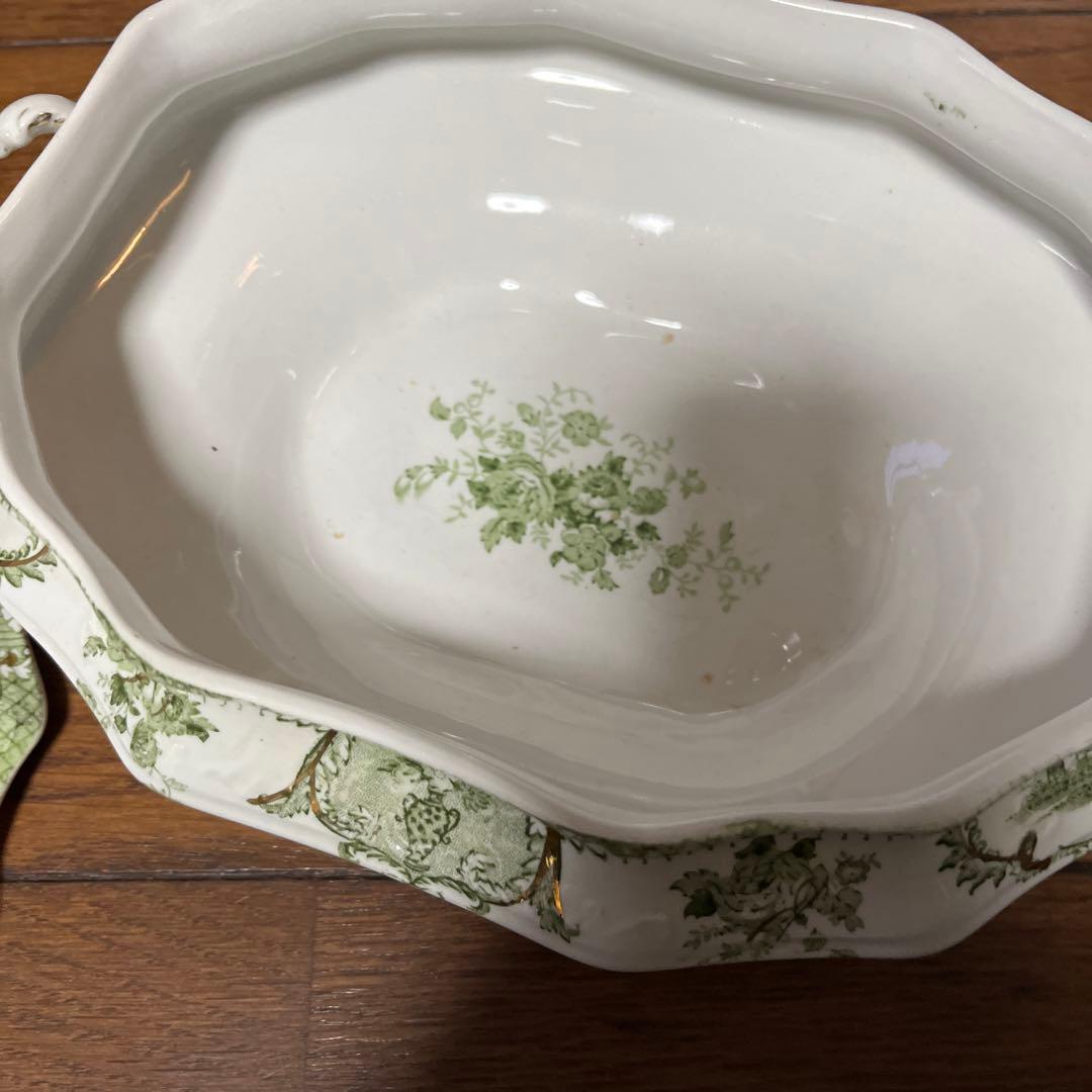 限定最終アンティークウェッジウッド高額キャセロールヴィンテージ形が凝ったデザイン