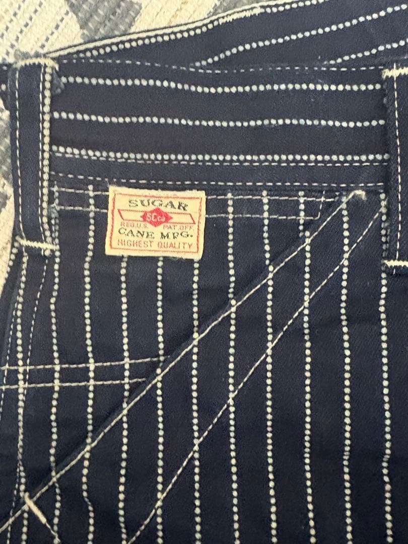 東洋　sugar cane ウォバッシュ　ストライプパンツ