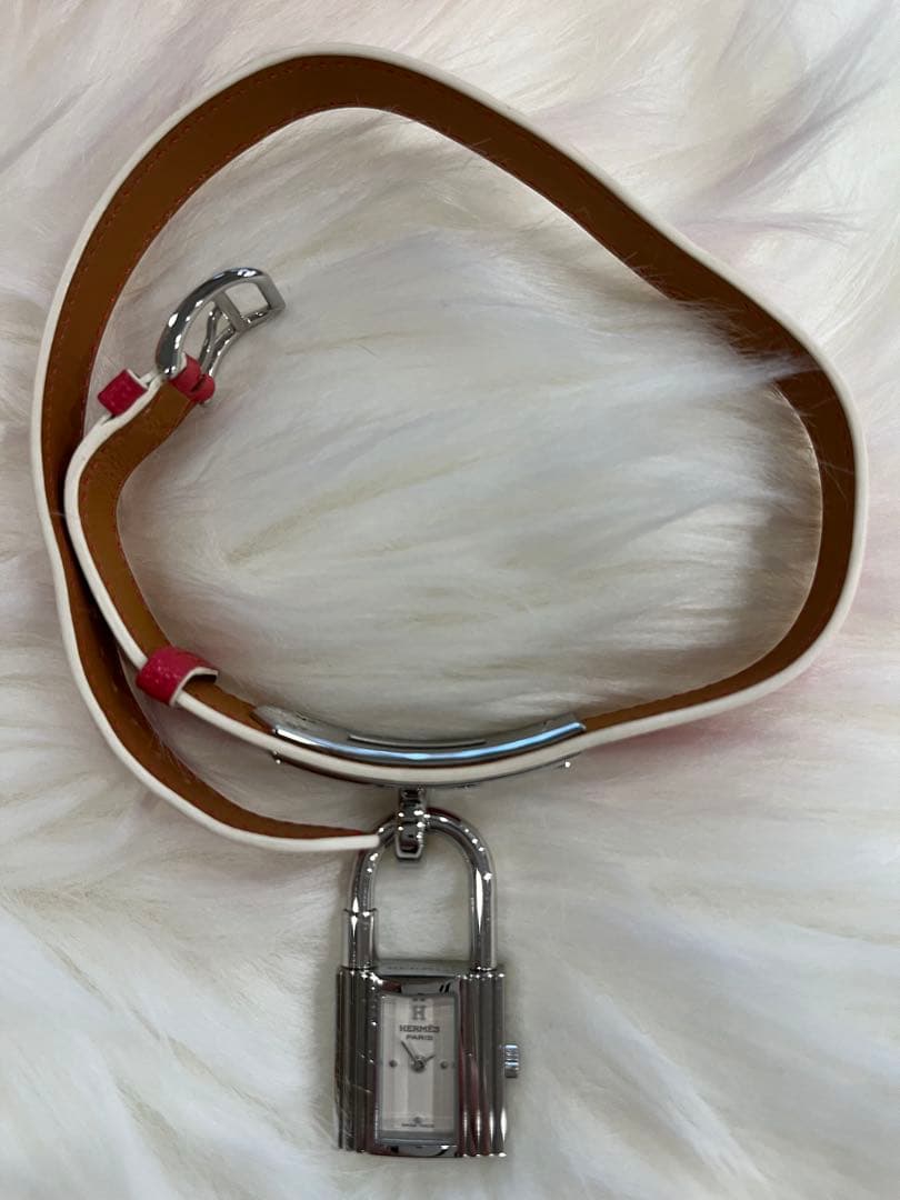 C*a様 HERMES ケリーウォッチ　ドゥーブル　ピンク×シルバー金具