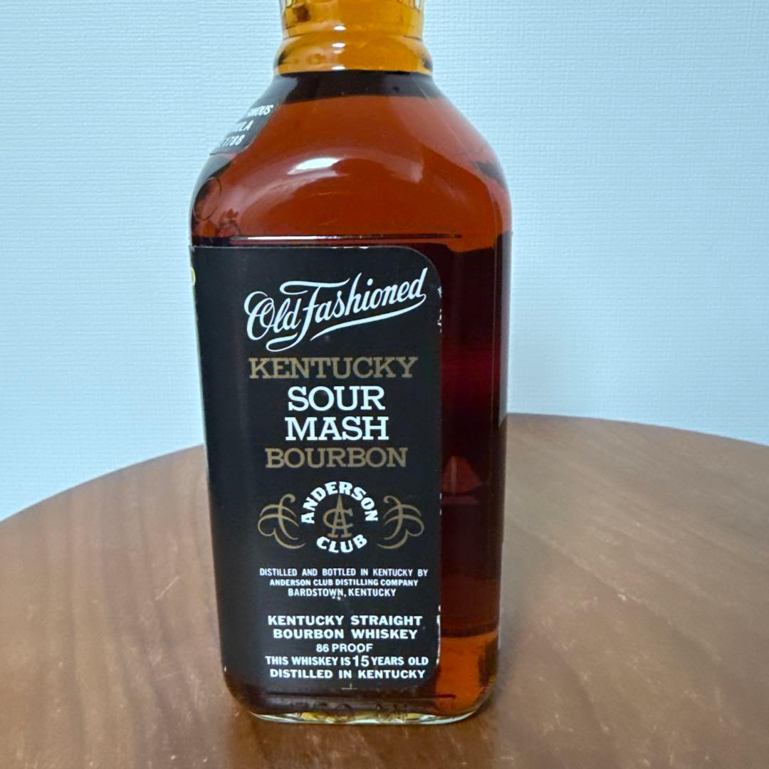 【未開栓・希少】アンダーソンクラブ 15年 バーボン ウイスキー 箱付 古酒