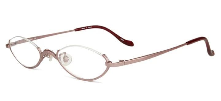 ティフィール Ti-feel クールベリーピンク アンダーリム