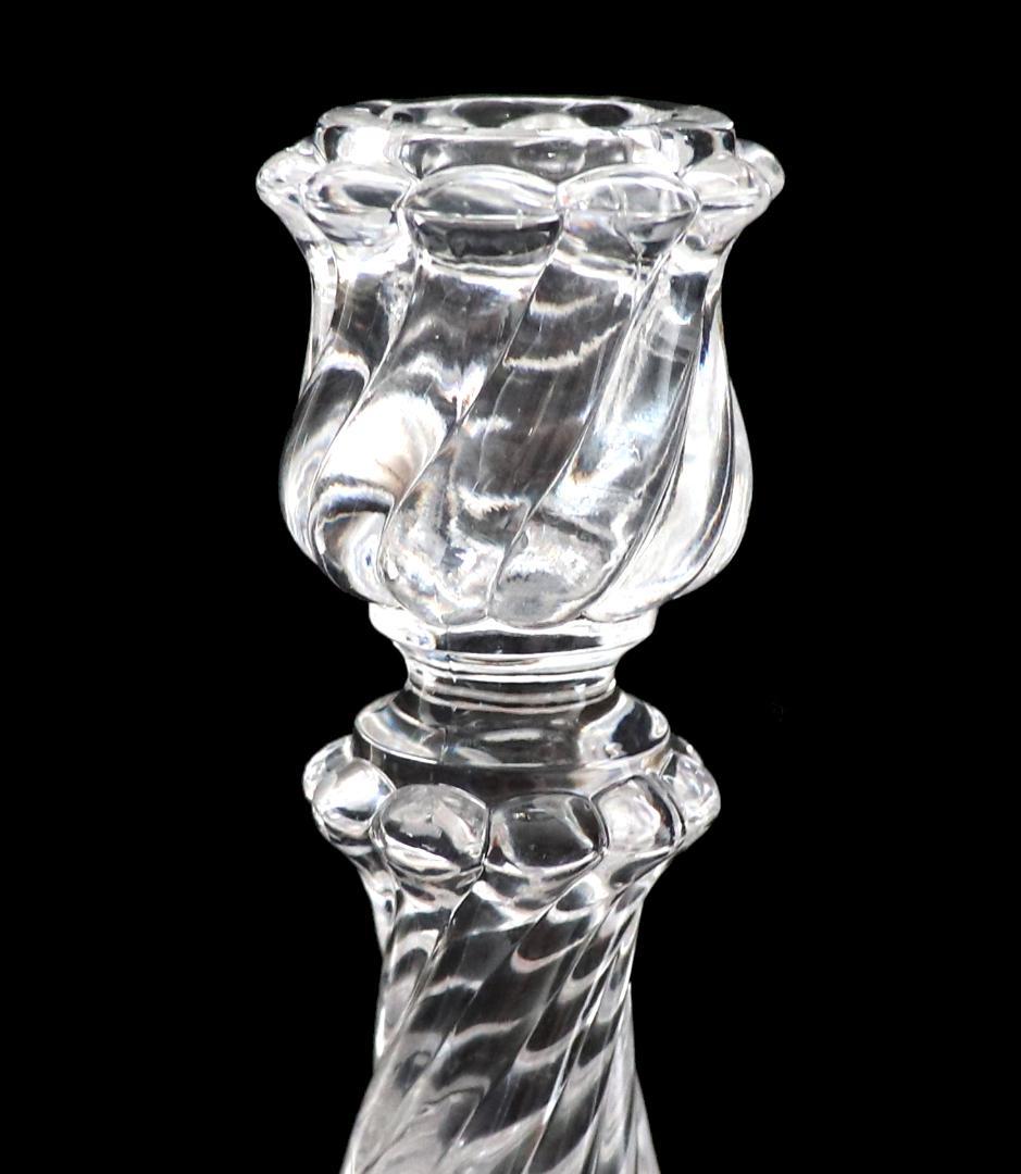 オールド・バカラ 1890年 キャンドルホルダー 18.5cm バンブー 燭台