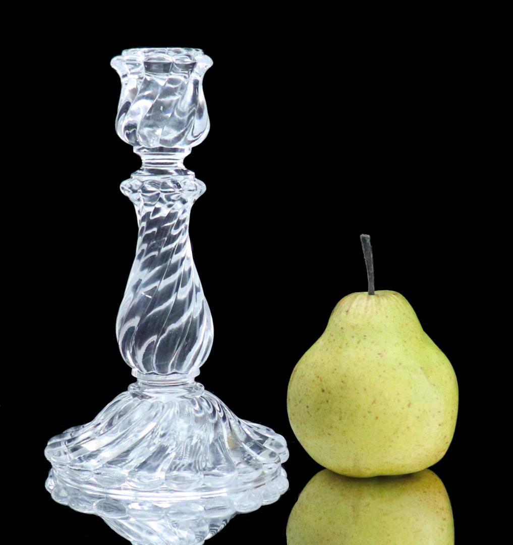 オールド・バカラ 1890年 キャンドルホルダー 18.5cm バンブー 燭台