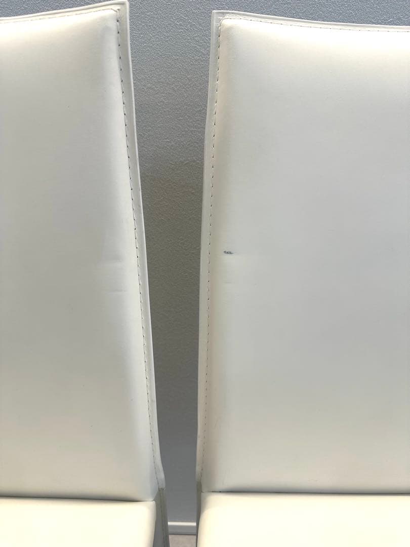 ZAKKINI ザッキーニ チェア ホワイト再生皮革 ダイニングチェア １脚