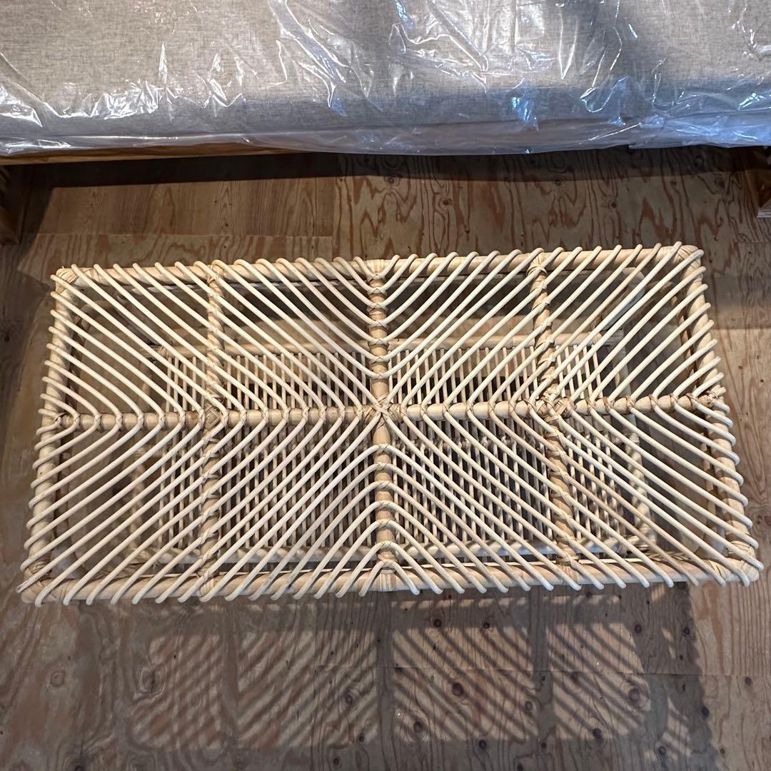 【訳ありバリ島ラタン製センターテーブル 50×100×h44cm通常66,000